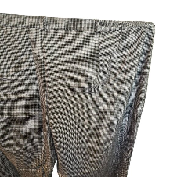Jms Pants Just My Size Womens Plus Houndstooth Size 30 Black Cream Plaid JJ3857 - Picture 8 of 8